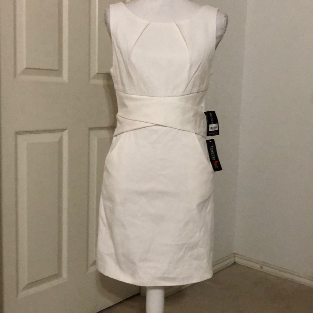 Teeze Me Juniors Mesh Flared Dress - Picture 2 of 4